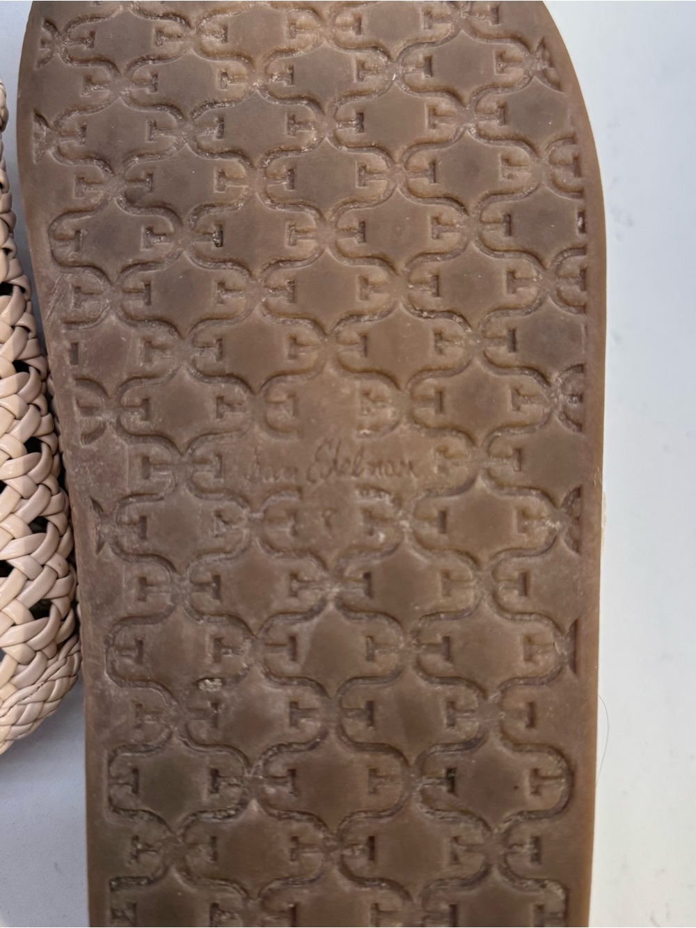 Sam Edelman Reid Woven Double Buckle Platform Slide Sandals Beige Size 8 - Picture 10 of 13